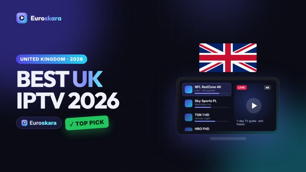 Best IPTV UK 2026: Premier League, Every UK Channel and 4K With Euroskara IPTV